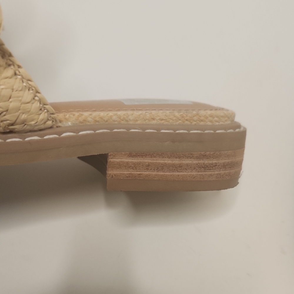 Dolce Vita Fyona Natural/Tan Fisherman Raffia Mule Strappy Sandals Size 6.5 - Picture 7 of 7